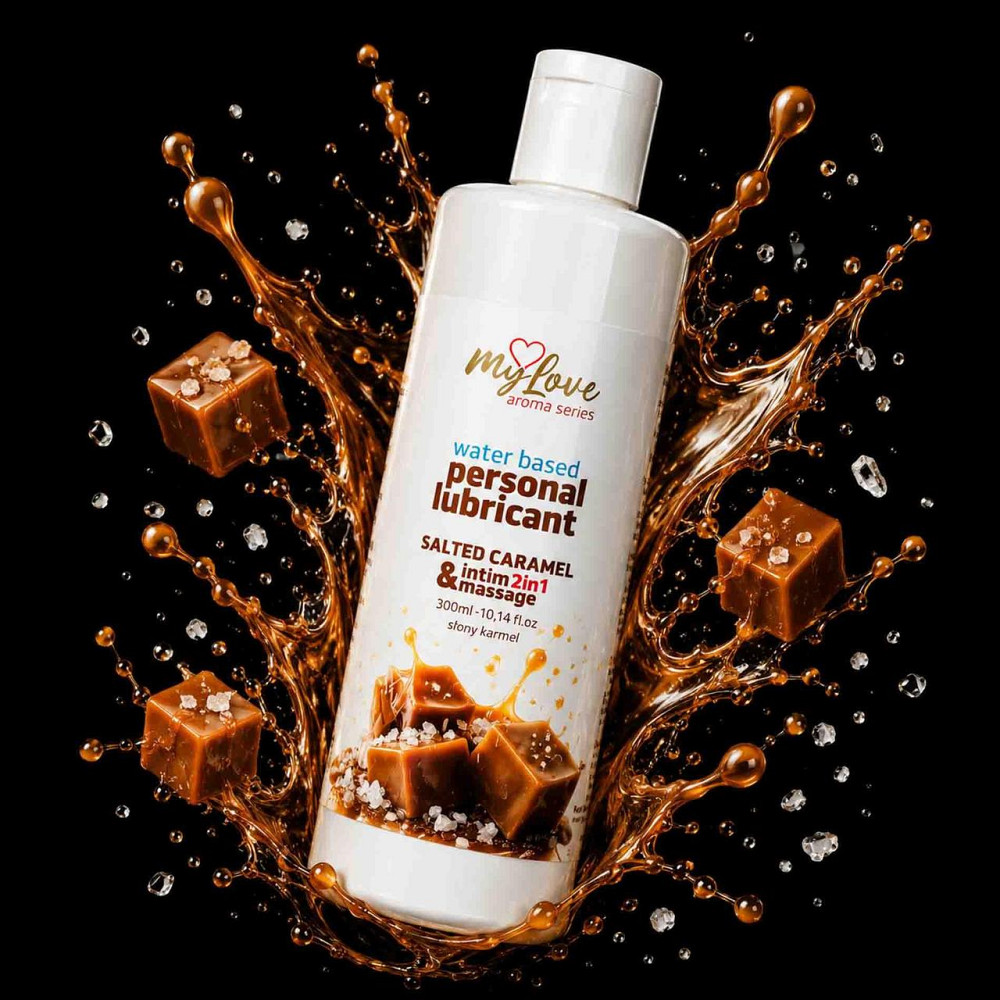 2в1 лубрикант та масажний гель - MyLove Aroma Series Intim&Massage Salted Caramel, 300 мл Sex Aura Київ - фото 2