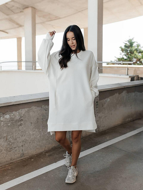Женское спортивное оверсайз платье дабл фэйс 100% хлопок Одесса - изображение 5