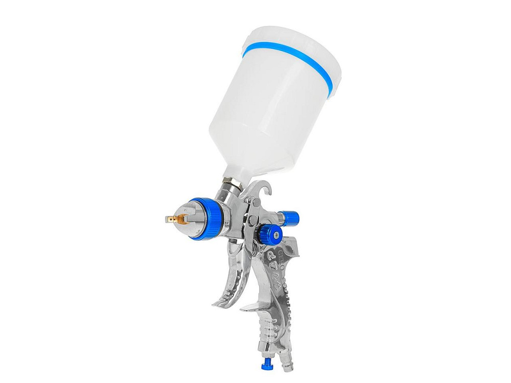 Пульверизатор "GeKo" profi HVLP з чотирма соплами (1,4; 1,7; 2,0; 2,5 мм), бачок верхній 600 мл Стрый - изображение 2