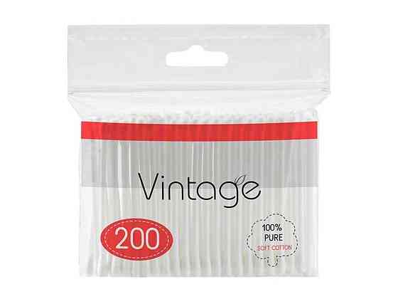 Ватні палички 200шт (пакет) ТМ Vintage Київ