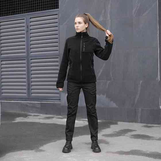 Брюки-карго тактические черные для женщин Pobedov Tactical V2 Женские Киев