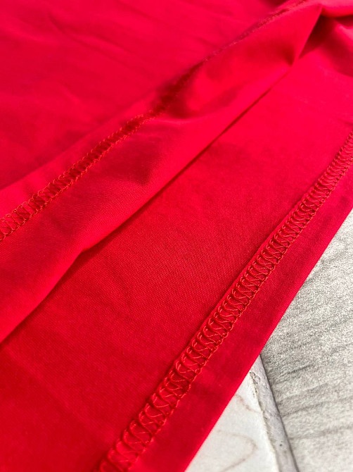 Футболка женская A-N 2006 базова широка оверсайз ведмедик камінчики one size, червоний, one size Київ - фото 16