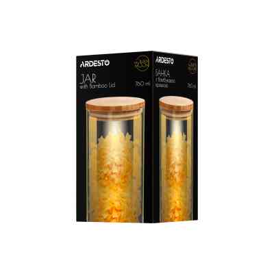Емкость для сыпучих продуктов Ardesto Golden Moon 760 мл (AR1376BLRG) Винница