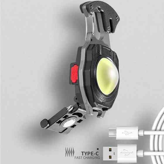 Ліхтар туристичний акумуляторний ZTZ LED 7 режимів (Чорний) Миколаїв