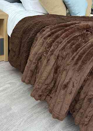 Плед 200х230 см (+-10см) на овчине 