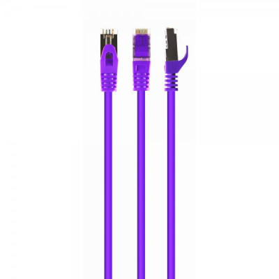 Патч-корд 20м S/FTP Cat 6A CU LSZH violet Cablexpert (PP6A-LSZHCU-V-20M) Винница - изображение 1