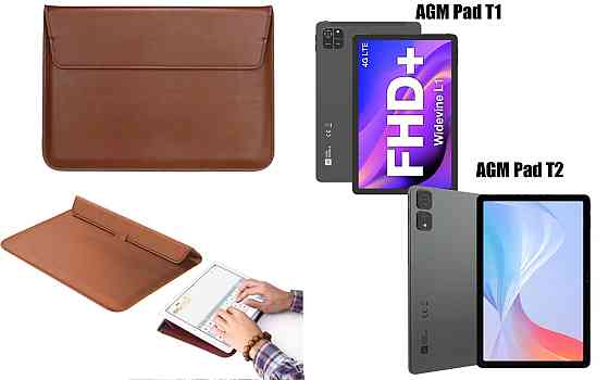 Чохол-конверт VitoCase для AGM PAD T1, AGM Pad T2, з функцією підставки для планшета Коричневий Київ
