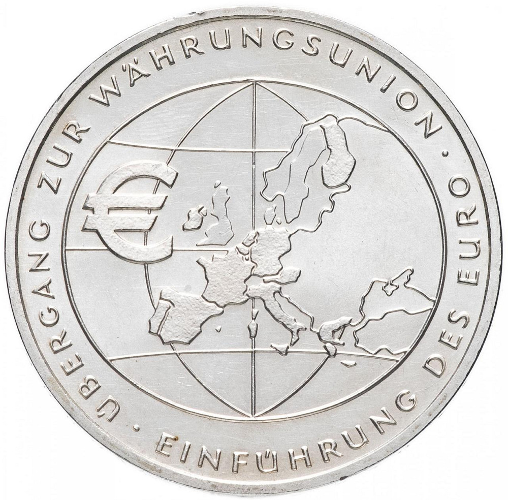 Німеччина 10 euro (євро) 2002 F "Введення Євро" Полтава - фото 1