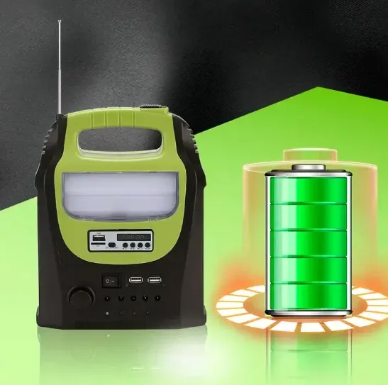 Сонячна станція GDLITE GD-8071 з ліхтарем, 3 LED лампами, FM/BT радіо, MP3, Power Bank та панеллю Одеса