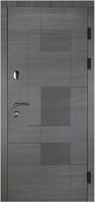 Дверь входная Наши Двери РУБЕЖ Венге горизонт серый 860х2050 мм Киев - изображение 1