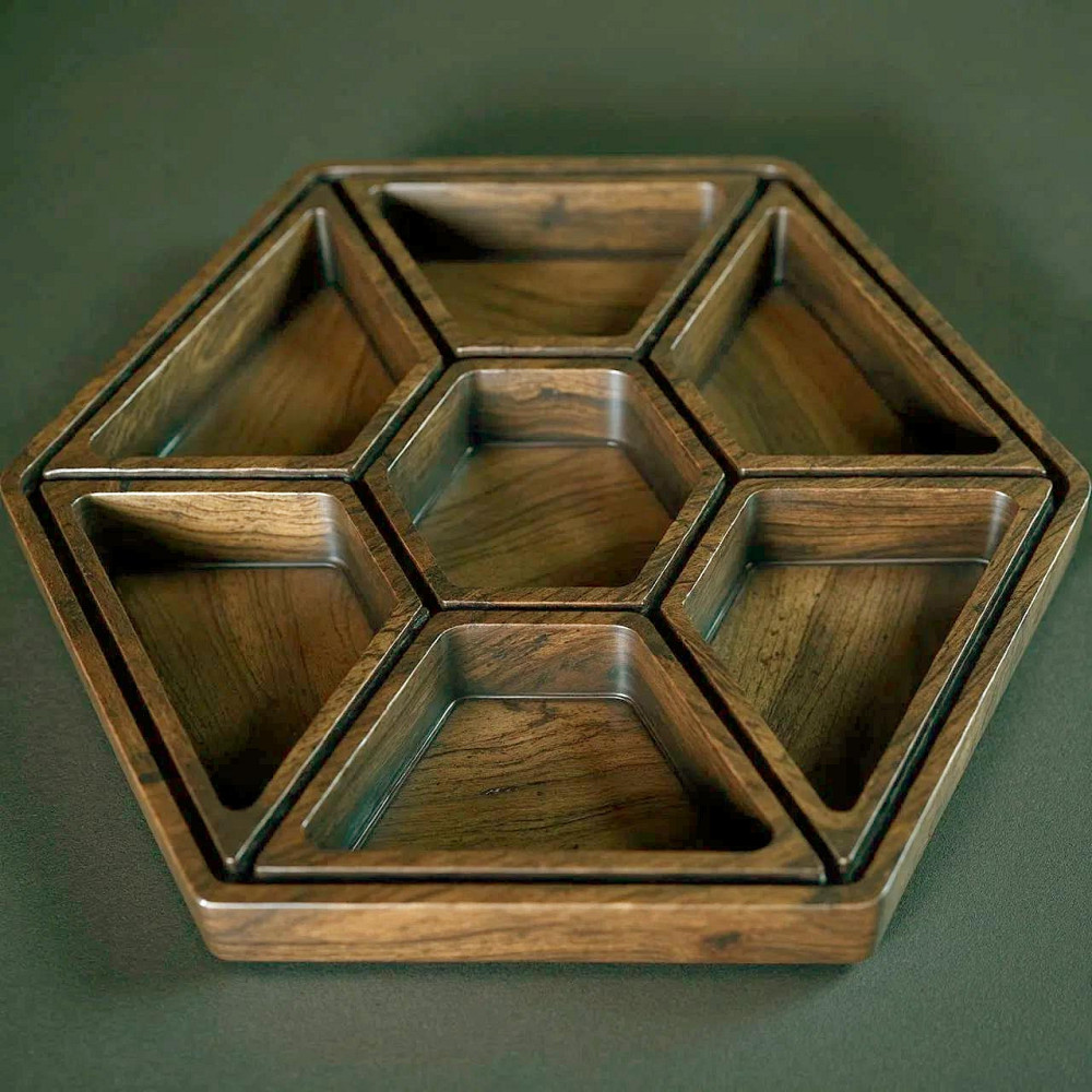 Менажница деревянная 