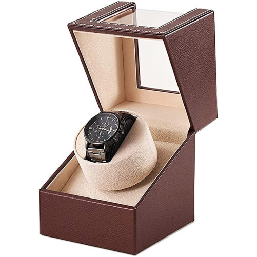 Ротомат, Віндер, Скринька для автопідзаводу годинника (Watch Winder) для автопідзаводу годинника, 1 слот, тихий мотор, екошкіра Київ - фото 5