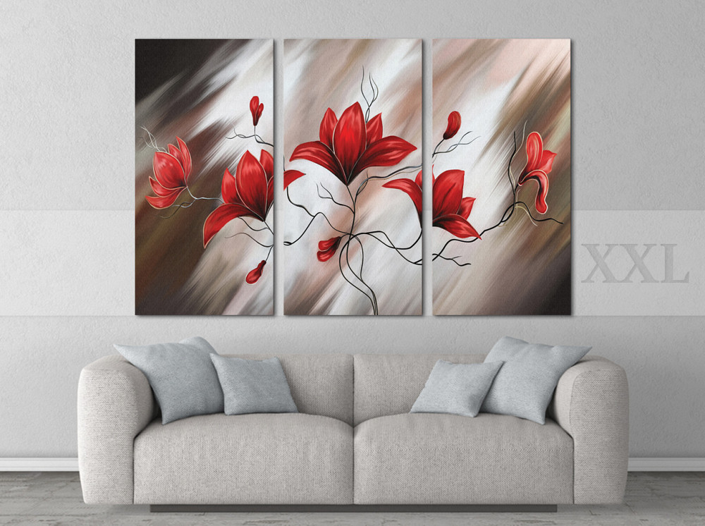 Модульна картина Квіти Абстракція Art-160_XXL Київ - фото 2
