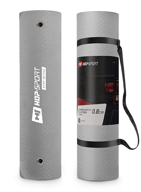 Коврик с отверстиями Hop-Sport TPE 0,8см HS-T008GM серый Киев - изображение 2