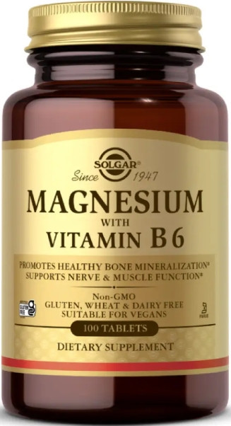 Магний В6 Solgar Magnesium with Vitamin B6 250 tabs Киев - изображение 1