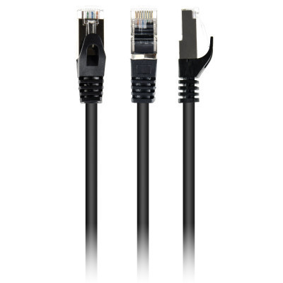 Патч-корд 5м S/FTP Cat 6A CU LSZH black Cablexpert (PP6A-LSZHCU-BK-5M) Винница - изображение 1