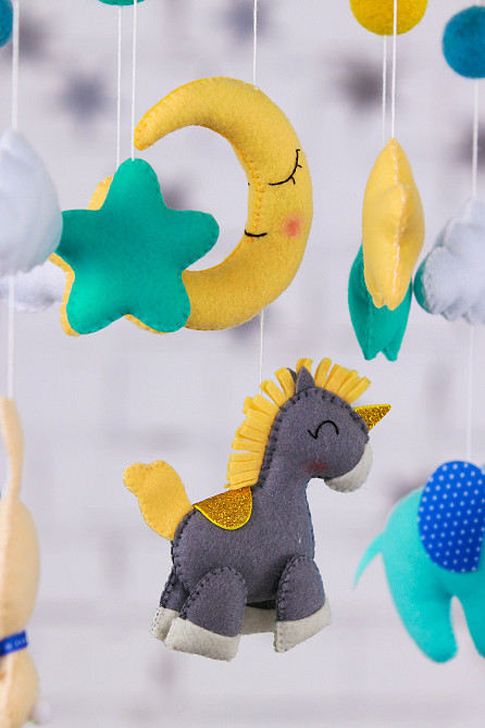 Музичний мобіль WoollyFox «Єдиноріг» з 35 мелодіями Київ - фото 8