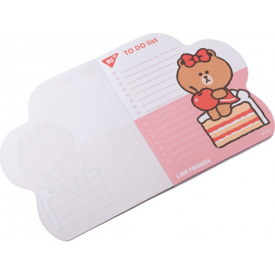Бумага для заметок Yes To Do Line Friends girl планшет с магнитом, блок 52 листа (170326) Винница - изображение 2