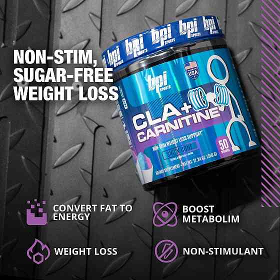 Жироспалювач Bpi Sports CLA + Carnitine 700 г, Snow Cone Луцьк