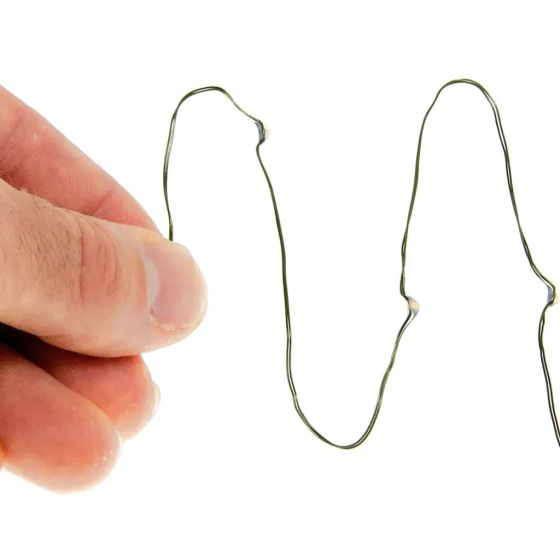 Гірлянда світлодіодна Роса 200 м 2000 Led від мережі на зеленому дроті + пульт ДК (Теплий білий) Вінниця