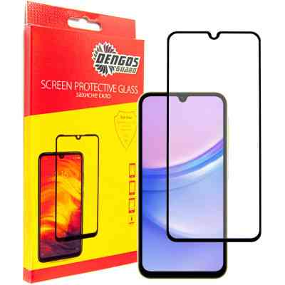 Стекло защитное Dengos Samsung Galaxy A15 (black) (TGFG-335) Винница