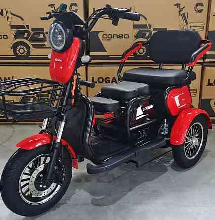 Електричний трицикл Corso «Logan», двигун (1200W 72V/23Ah) - Червоний. Харків