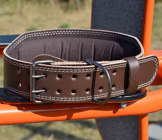 Пояс для важкої атлетики MadMax MFB-246 Full leather шкіряний Chocolate brown XXL Кам'янське
