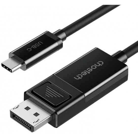 Кабель USB 3.1 Type-C M - DisplayPort M V1.4, Thunderbolt 3, 1.8m 4K@60Hz PVC, чорний Choetech (XCP-1803) Киев
