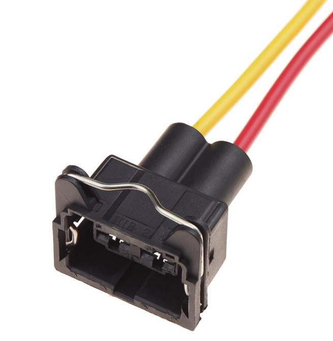 Разъем коннектор с проводом, 2-кон., Вентилятор, металл, VAG Германия, Франция, Германия Audi, Bugatti, Porsche, Seat, Skoda, VW Киев - изображение 1