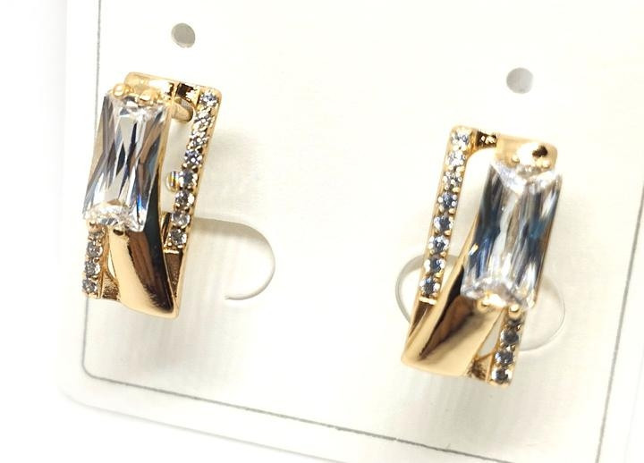 Сережки стильні медична сталь Київ - фото 1