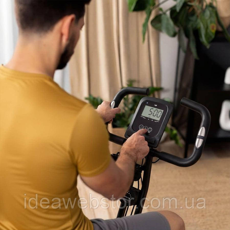 Велотренажер Hop-Sport HS-3030X Apeks X-Bike чорно-золотистий Київ - фото 7