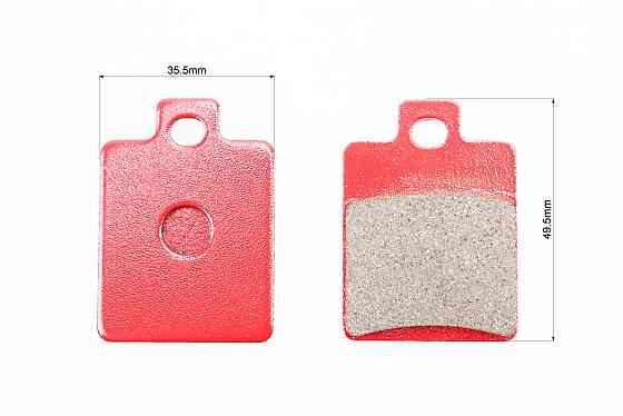 Гальмівні колодки дискові Peugeot; Gilera; ATV; PIAGGIO-Zip 50; NRG 50; Liberty 50; MP3 125/CPI-GTR 50/ VESPA-Vespa ET4; LXV 50, к-кт 2шт червоні Київ