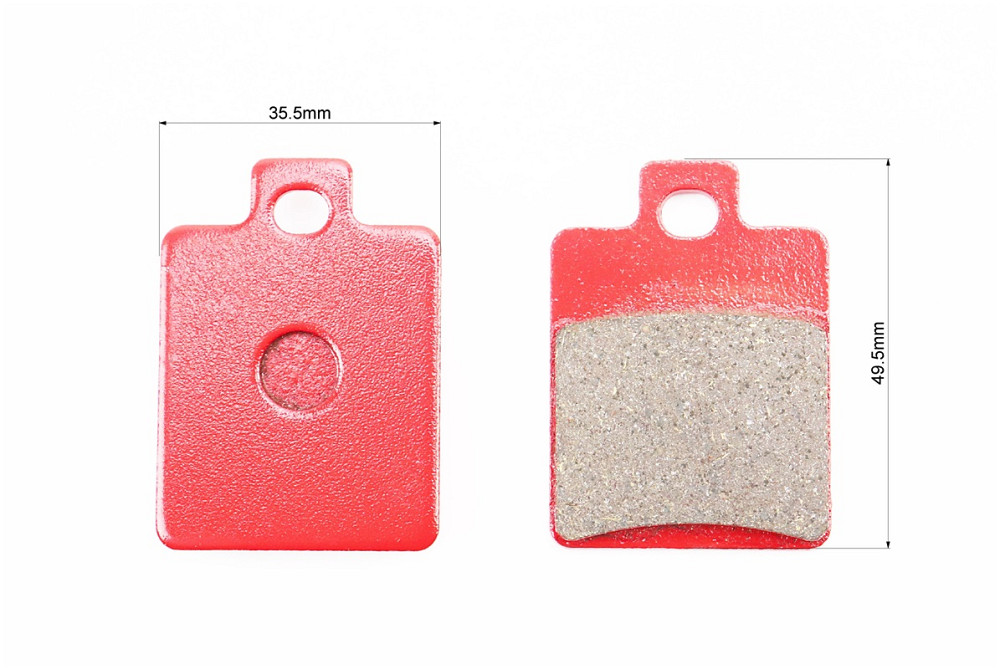 Гальмівні колодки дискові Peugeot; Gilera; ATV; PIAGGIO-Zip 50; NRG 50; Liberty 50; MP3 125/CPI-GTR 50/ VESPA-Vespa ET4; LXV 50, к-кт 2шт червоні Киев - изображение 2