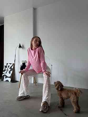 Жіночі трендові мереживні штани гіпюр + масло Одеса