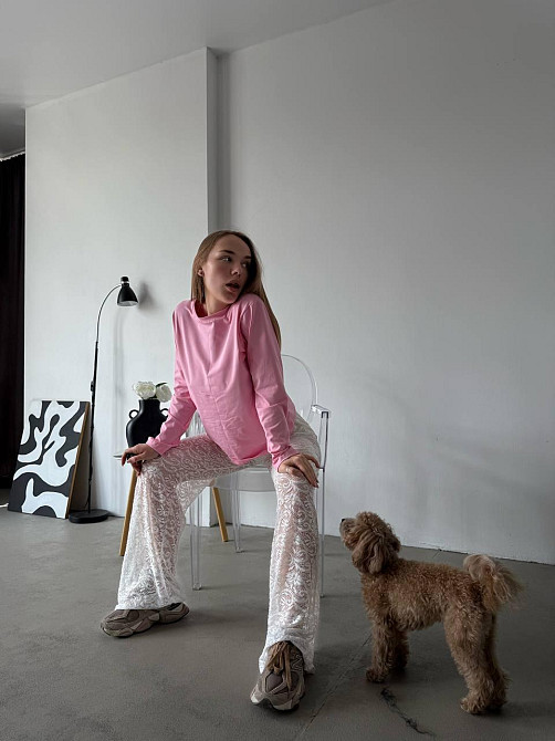 Жіночі трендові мереживні штани гіпюр + масло Одеса - фото 5