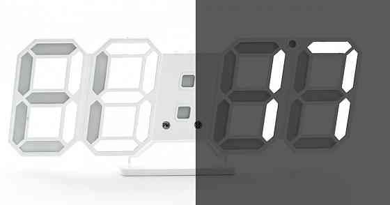 Светодиодные цифровые часы в виде цифр White clock Винница