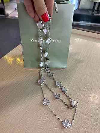 Подвеска Van Cleef  20 элементов  Перламутр, белое золото Одесса