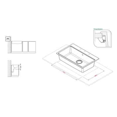 Мийка кухонна Elleci TIME 130 on top nero 40 Вінниця