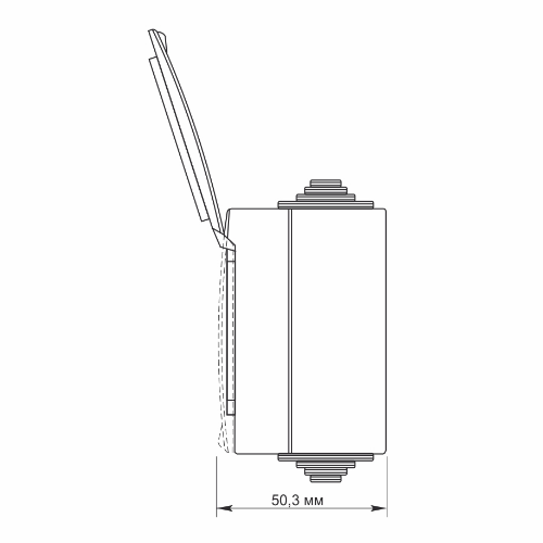 BINERA сірий Розетка зовнішня 3-а із заземленням IP65 Videx Житомир - фото 2