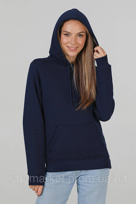 Худі базове утеплене Ray Basic жіноче темно-синє (U0401W-Navy Blue) M Київ - фото 3
