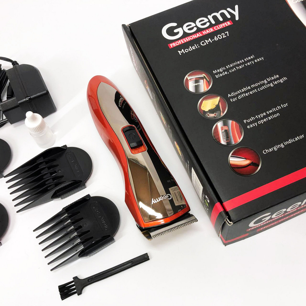 Стильна машинка для стрижки Pro, Електрична машинка для стрижки з насадками підстригання JS-32 Львів - фото 10