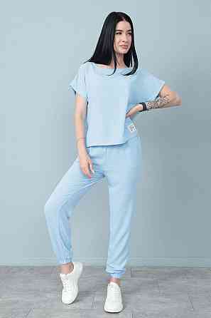 Літній костюм зі штанами на резинці "My day" оптом | Норма і батал Київ