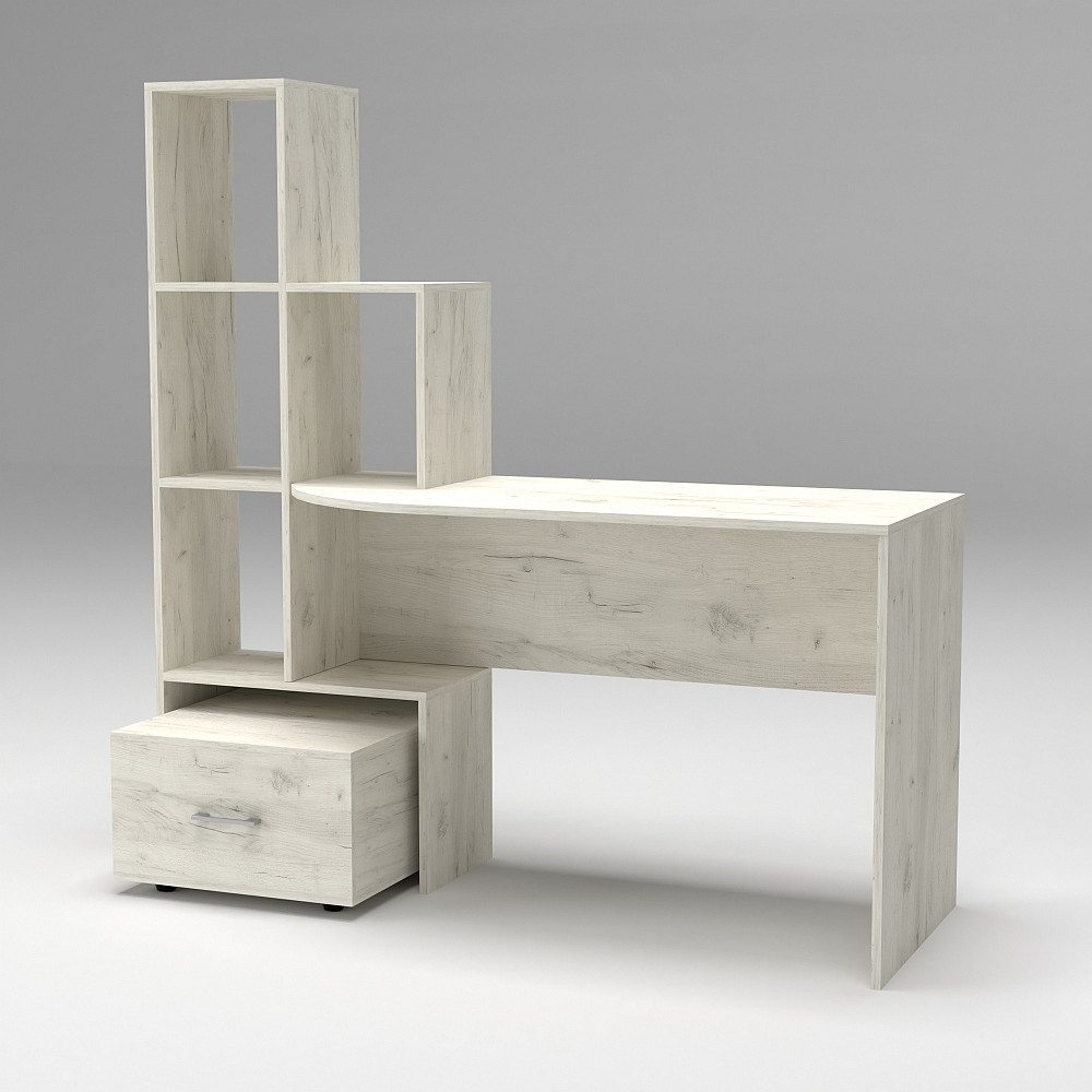 Стол письменный СП-1 №2, Дуб Крафт Білий, 1500/550/1500 Львов - изображение 3