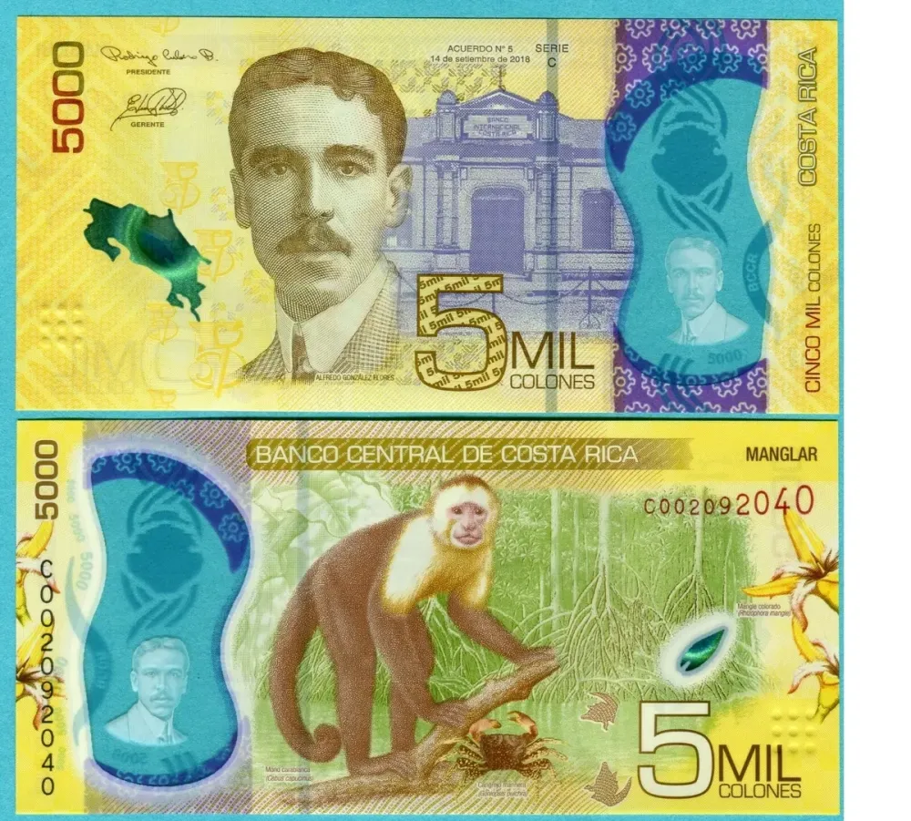 Коста Рика / Costa Rica 5000 Colones 2018(2020) Pick NEW UNC Полтава - фото 1