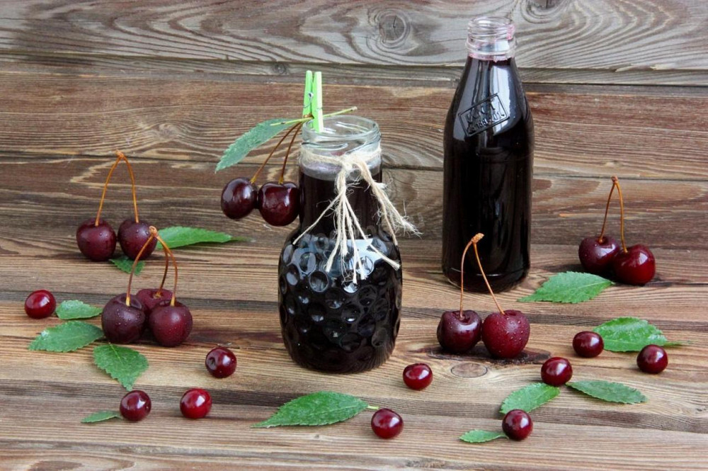 Сироп натуральний вишневий домашній 0,5 л Київ - фото 1