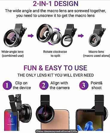 Макро лизна обьектив Super Macro 75mm HD 4k. Киев