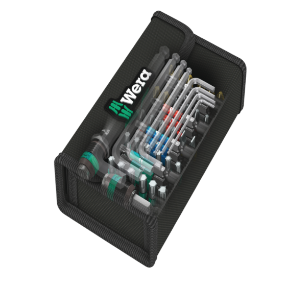 Викрутка Wera набір 52шт, бітотримач 1/4'',30 біт PH,PZ,HEX,SL,12 ударних біт 50мм, ключі Г-подібні 1.5-8мм, 05057460001 Одеса