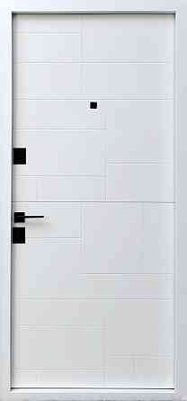 Двері вхідні металеві Страж Піраміс 850х2040 мм венге/біла емаль Праві Київ