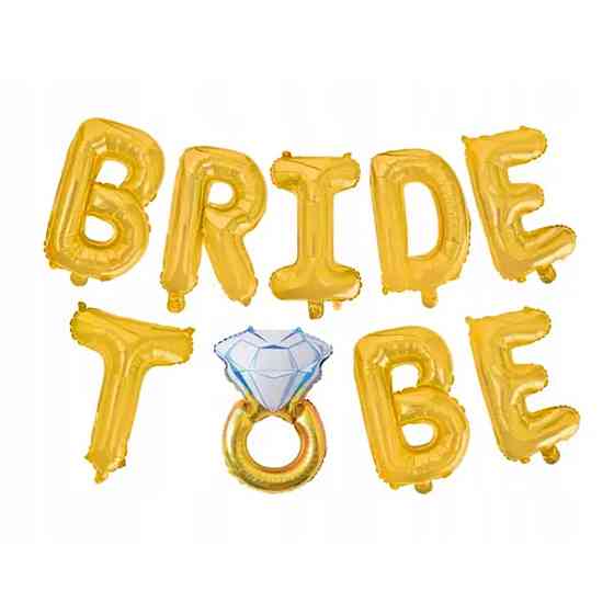 Гірлянда Bride to Be золото - з кільцем Київ