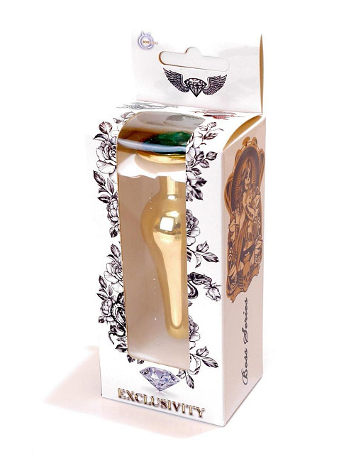 Анальная пробка Jawellery Gold BUTT PLUG-Green Sex Aura Киев - изображение 10
